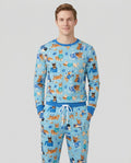 Hannukkah Protected by A Canaan Dog Bamboo Men's Pajama Set