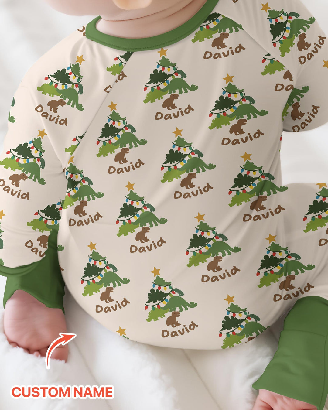 Dino Christmas Tree Bamboo Convertible Zippy