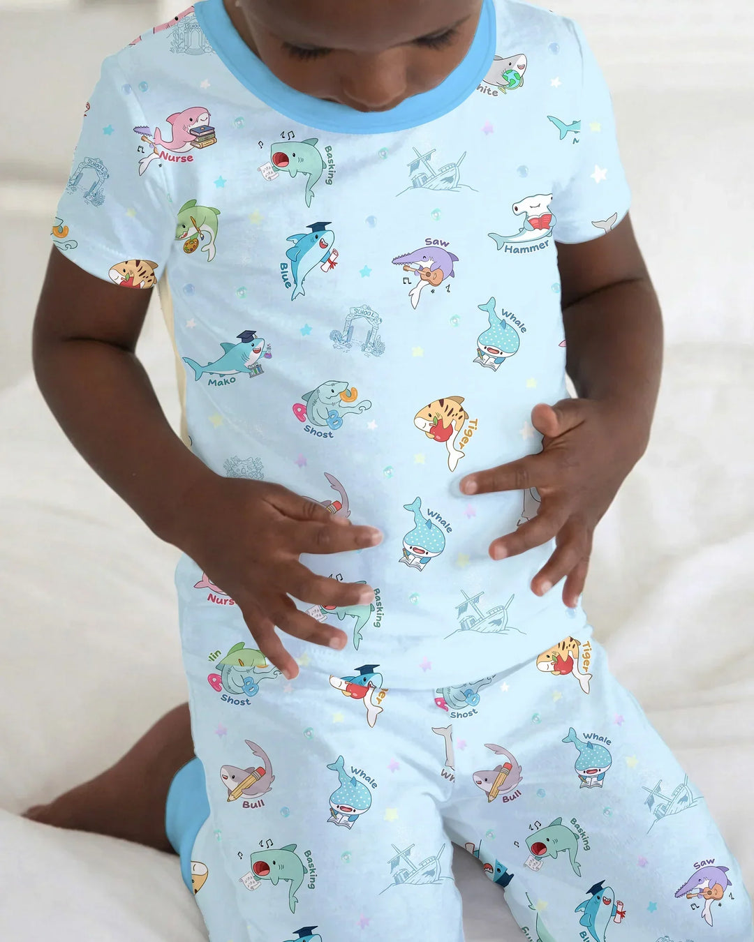 Zweiteiliges, kurzärmliges Pyjama-Set mit Marienkäfern