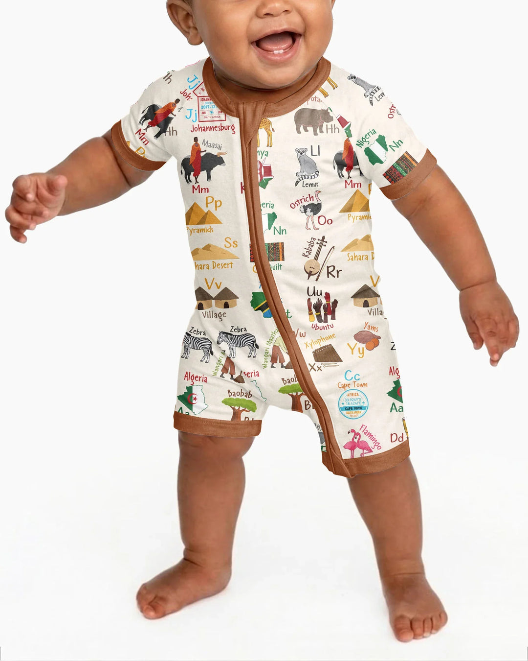 Explore Africa Geography Alphabet Bamboo Shorty Zippy