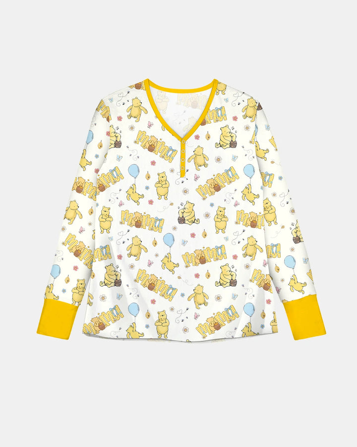 Mama & Mini Honigbär Bambus Damen Pyjama Set