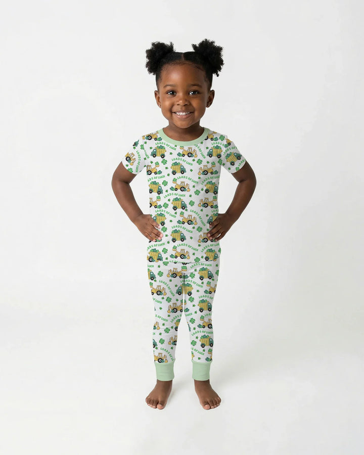 Loads Of Luck Bamboo Two Piece Short Sleeve Pajama Set