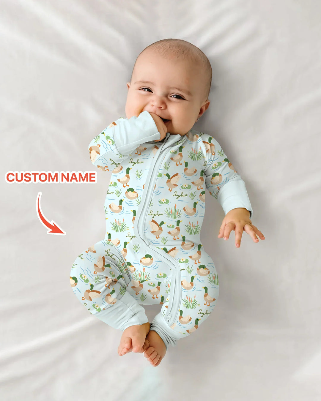 Gerippte Babykleidung mit individuellem Foto - Weich &amp; Skizzenhaft