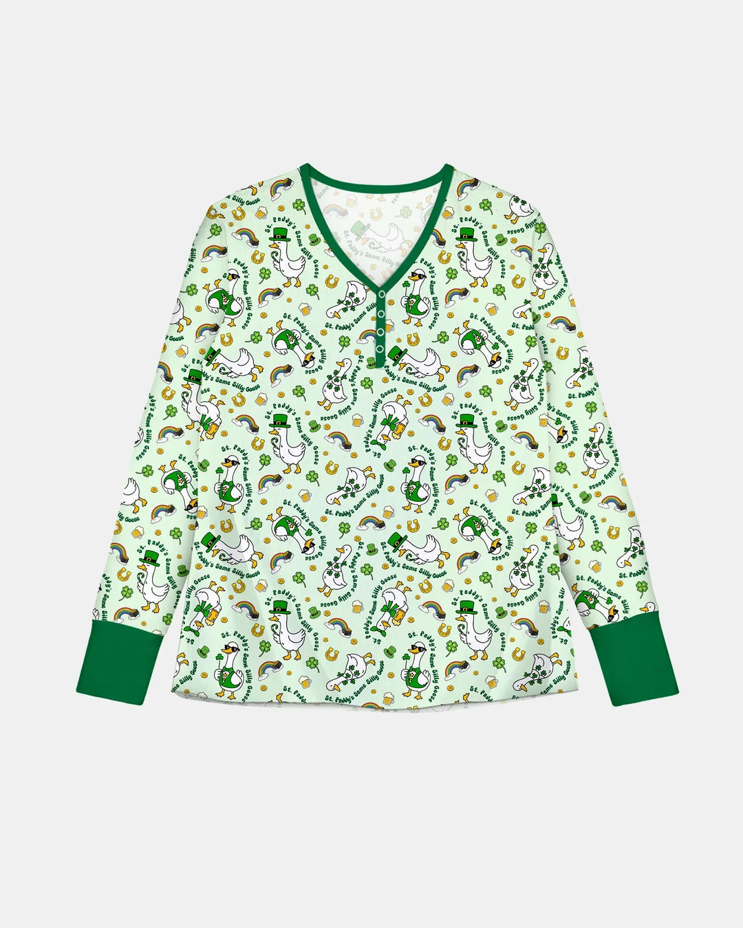 St. Patrick's Day Gans Bambus Damen Pyjama Set