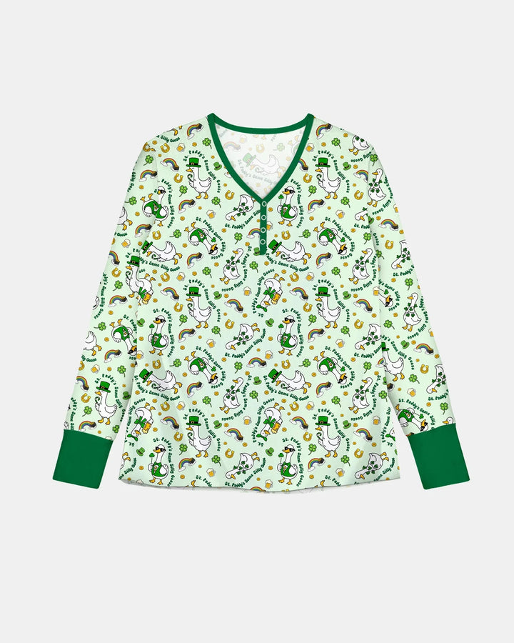 St. Patrick's Day Gans Bambus Damen Pyjama Set