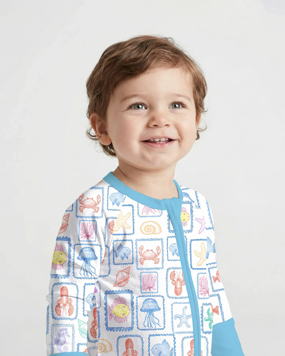 Gerippte Babykleidung mit individuellem Foto - Weich &amp; Skizzenhaft