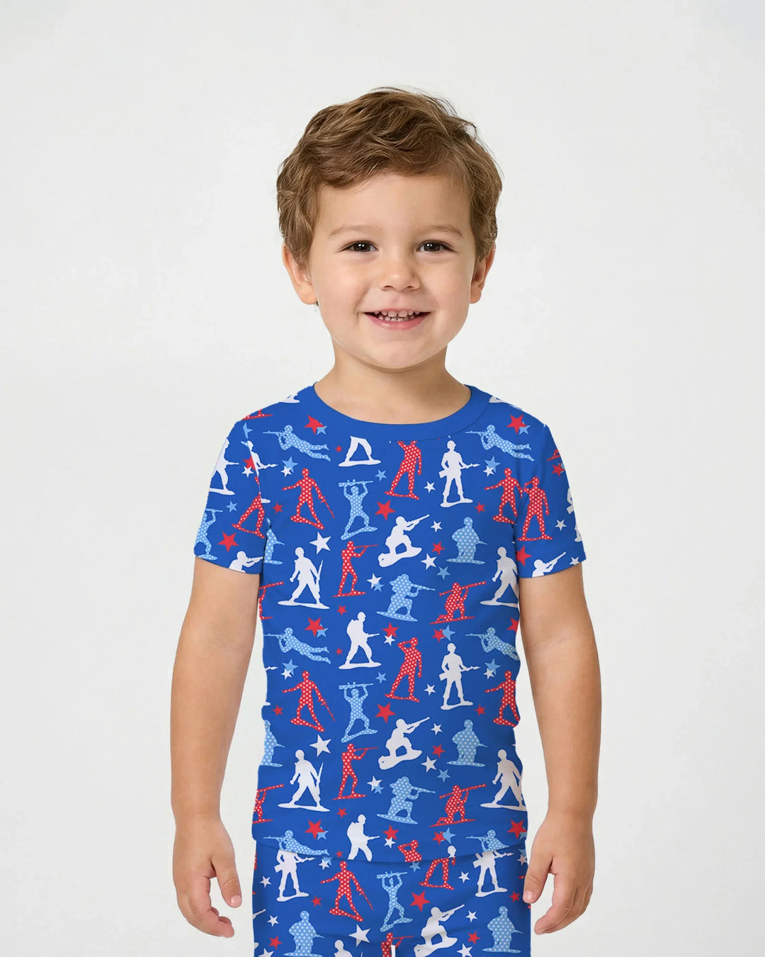 Zweiteiliges, kurzärmliges Pyjama-Set mit Marienkäfern