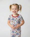 Zweiteiliges, kurzärmliges Pyjama-Set mit Marienkäfern
