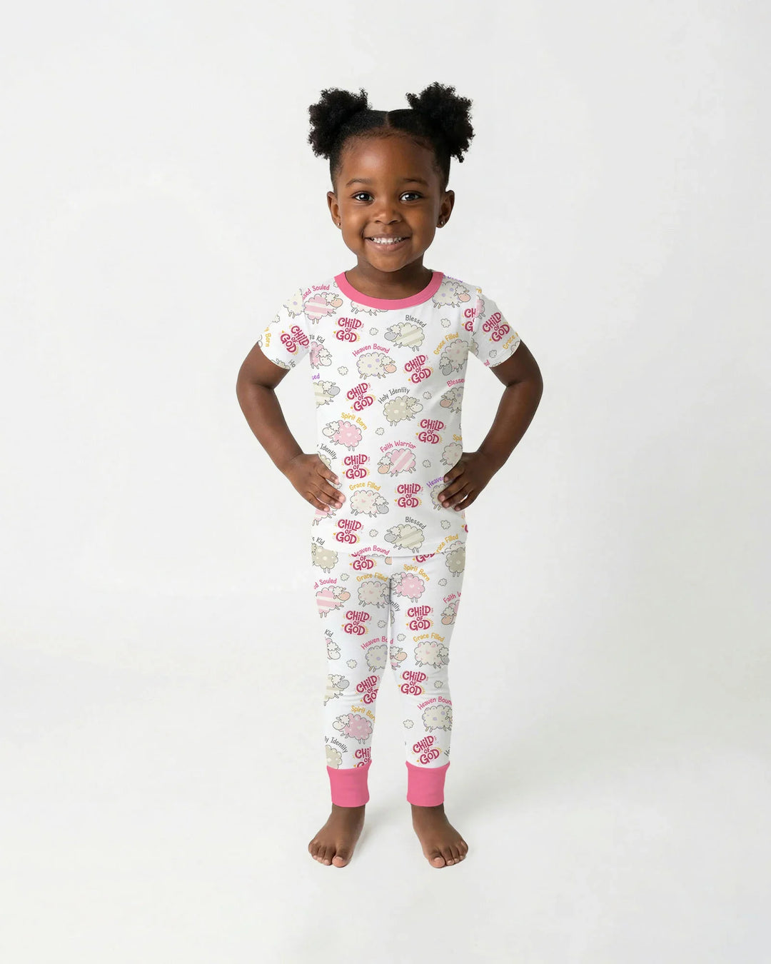 Zweiteiliges, kurzärmliges Pyjama-Set mit Marienkäfern