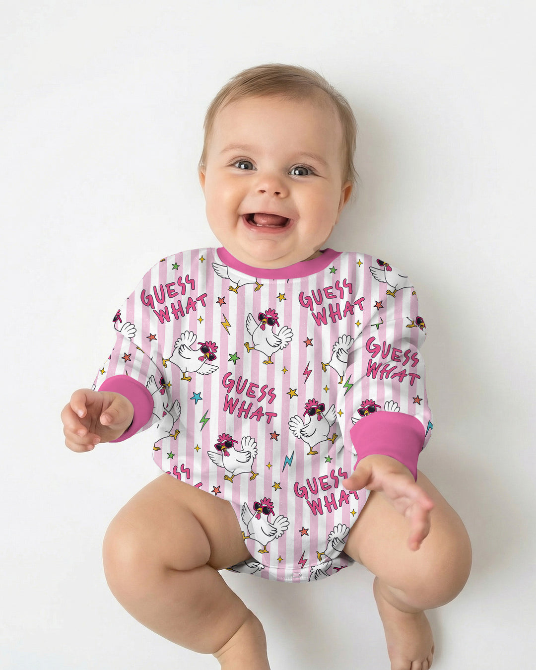 Guess What Chicken Butt! Bamboo Bubble Romper