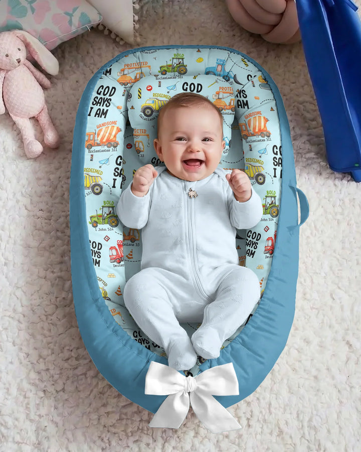 God Says I Am Boy Bambus-Babynestchen