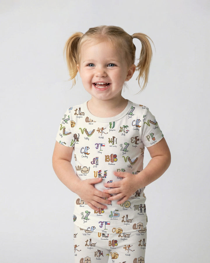 Zweiteiliges, kurzärmliges Pyjama-Set mit Marienkäfern