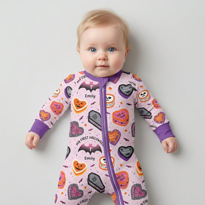 Halloween Is My Birthday Custom Name Bamboo Convertible Zippy