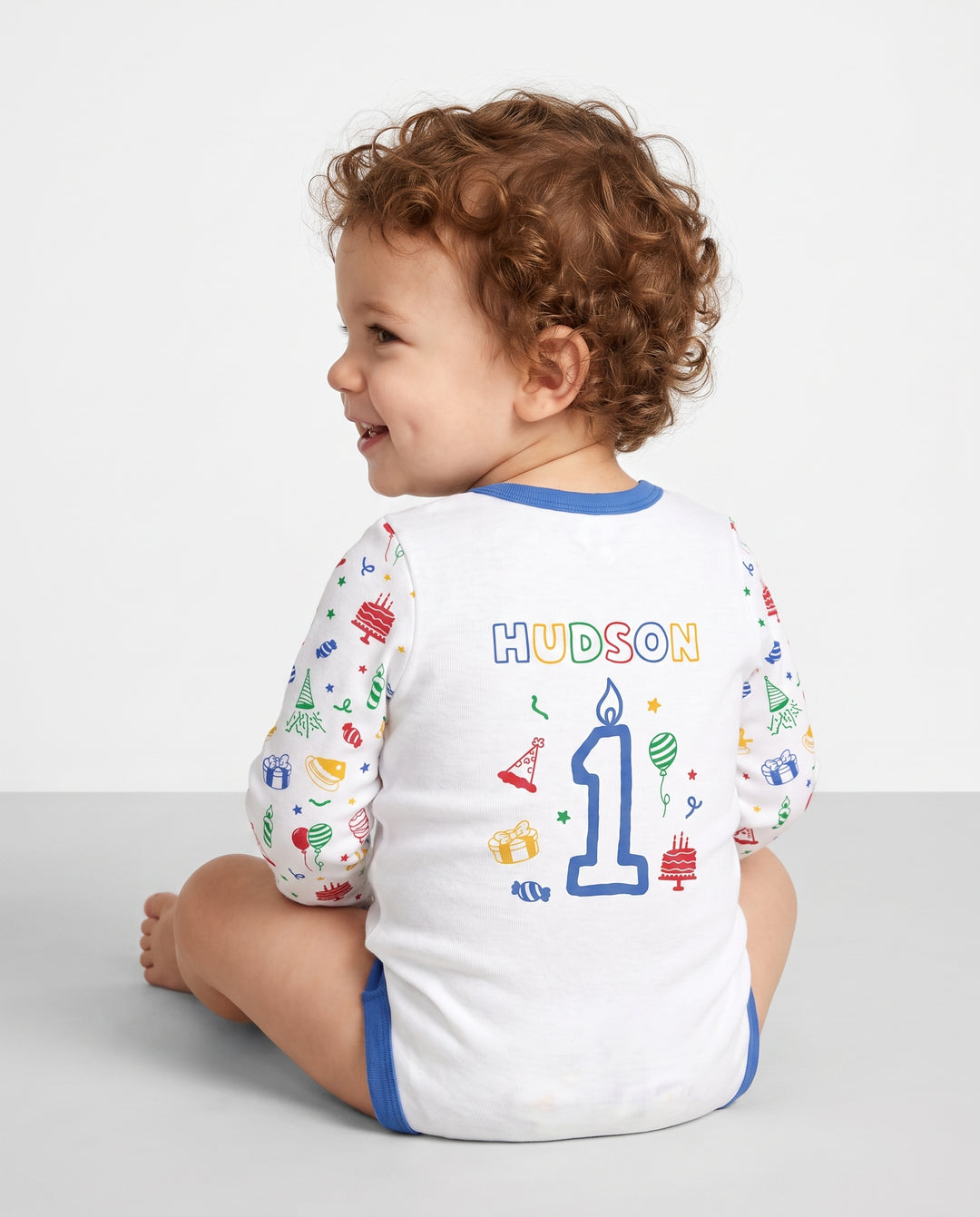 Gerippte Babykleidung mit individuellem Foto - Weich &amp; Skizzenhaft
