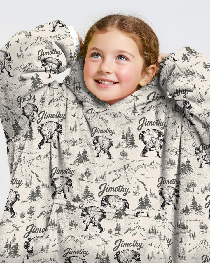 Benutzerdefinierter Bambus-Deckenhoodie (Vorlage)