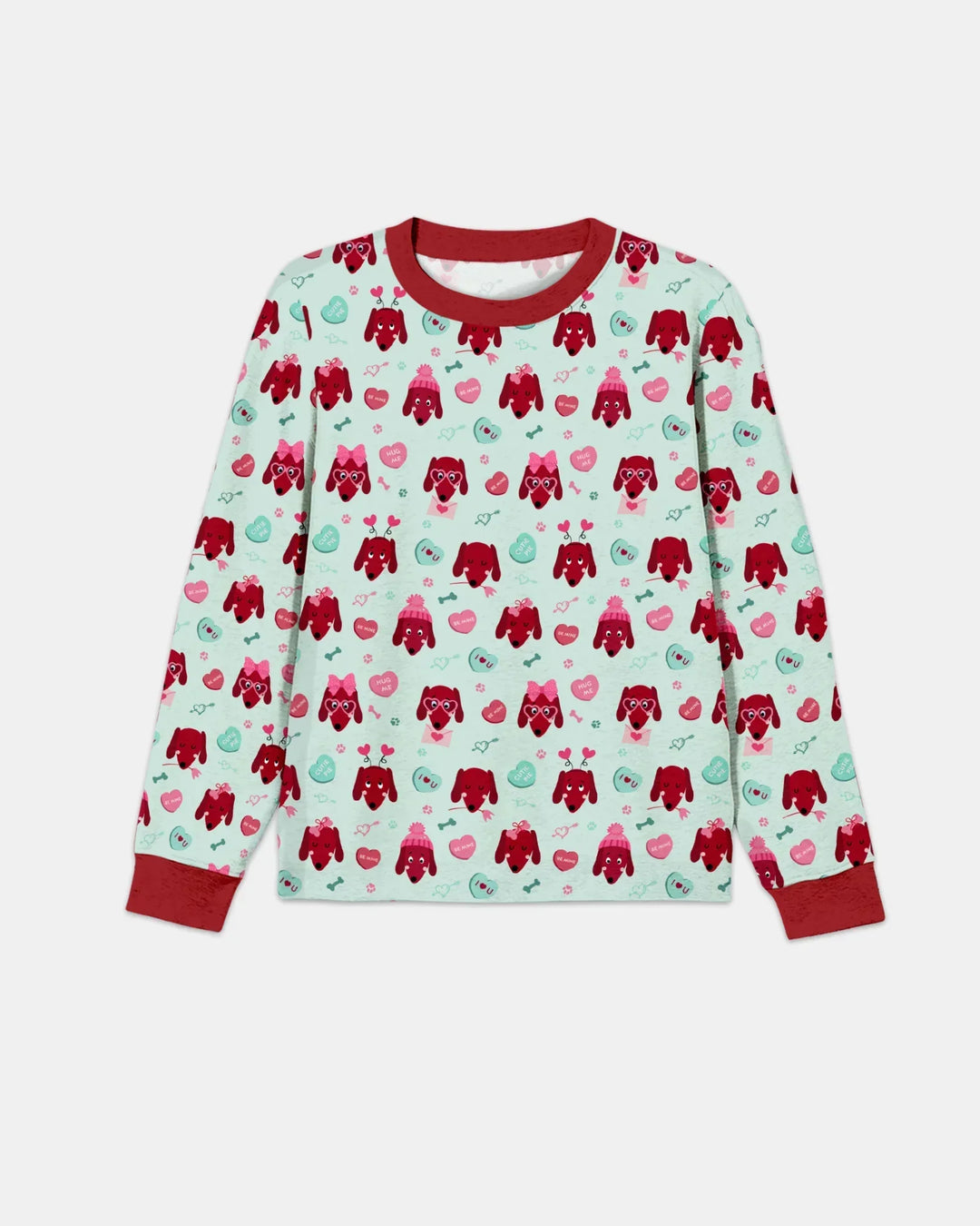 Dachshund Is My Valentine Bamboo Men's Pajama Set