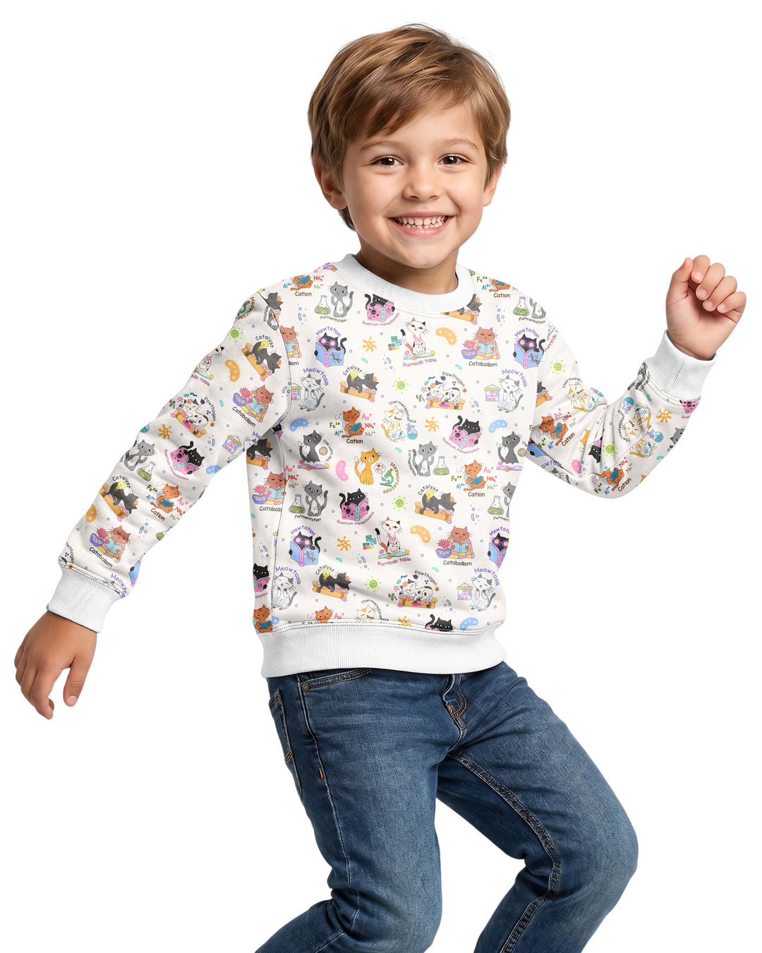Sweatshirt mit Rundhalsausschnitt aus Bambusfaser