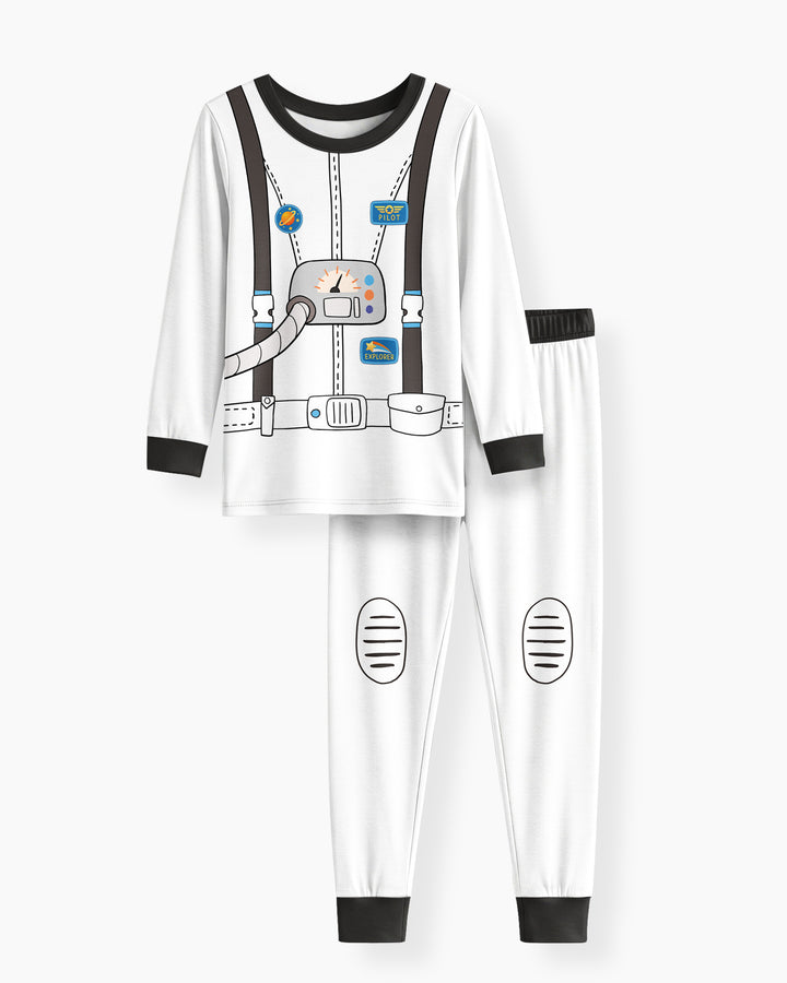 Future Astronaut Bamboo Two Piece Long Sleeve Pajama Set