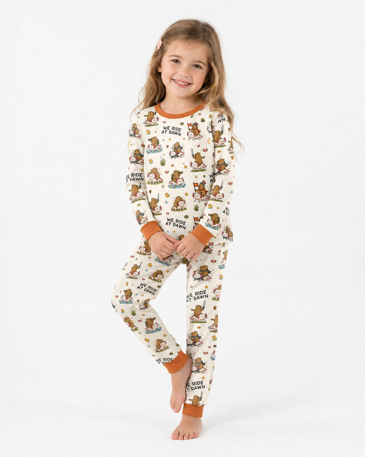 We Ride At Dawn Bamboo Two Piece Long Sleeve Pajama Set