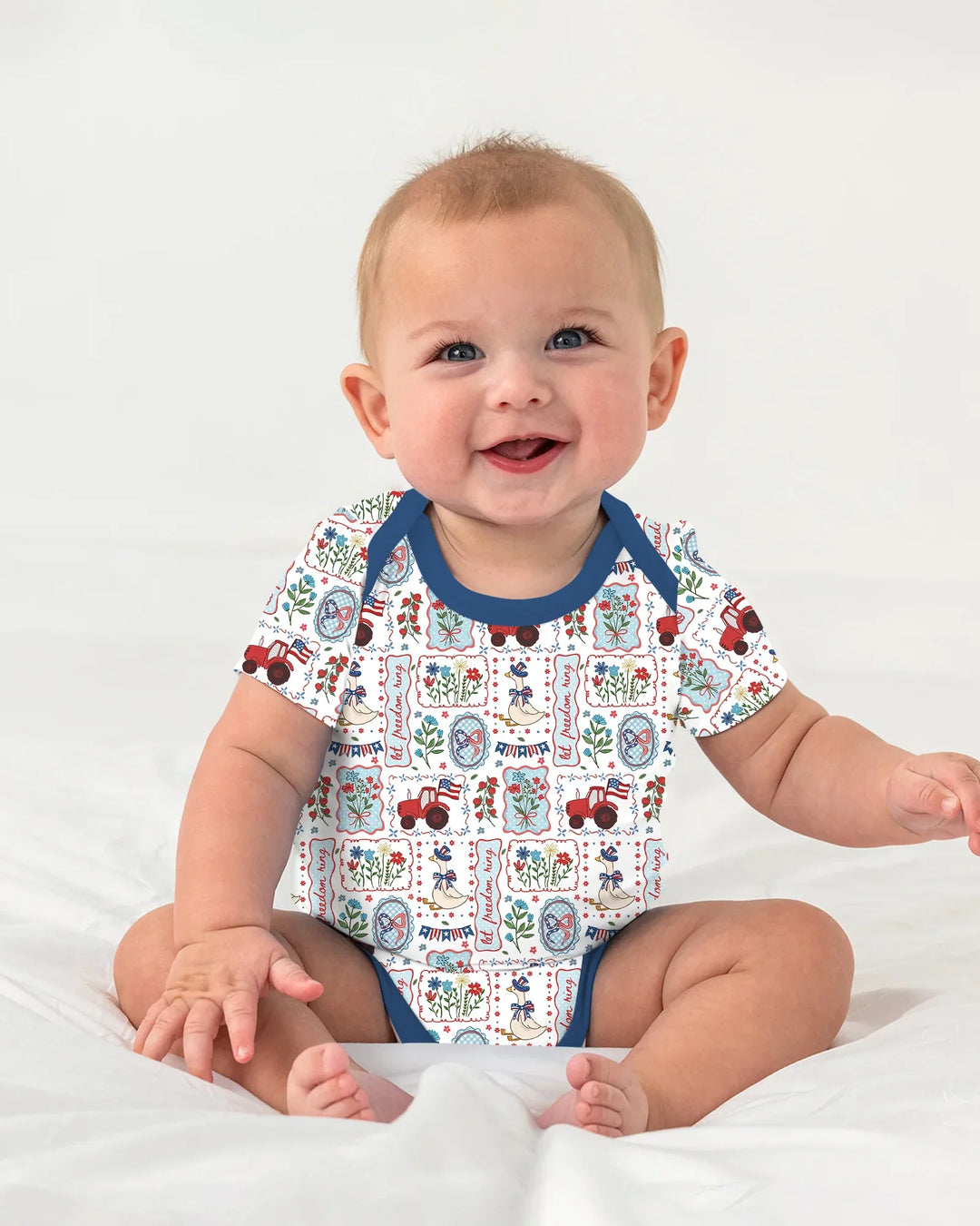 Gerippte Babykleidung mit individuellem Foto - Weich &amp; Skizzenhaft