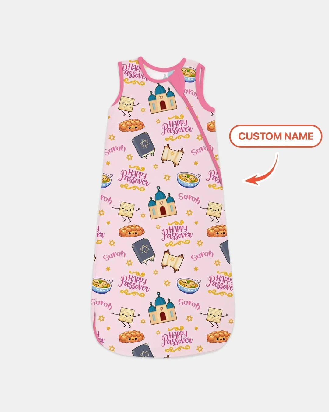 Custom name "Pesach Sameach" Bamboo Sleep Bag