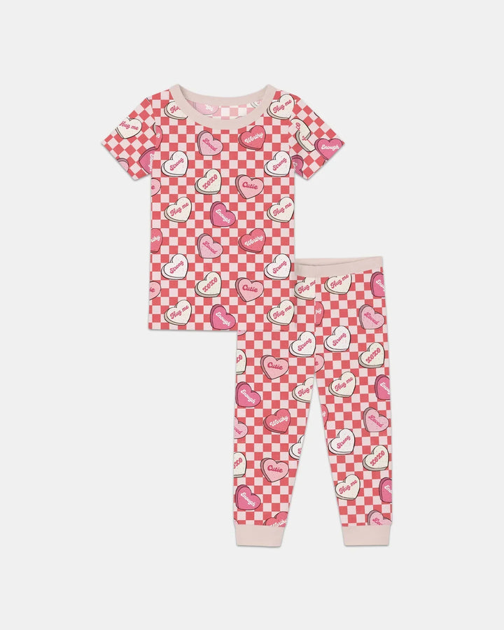 Zweiteiliges, kurzärmliges Pyjama-Set mit Marienkäfern