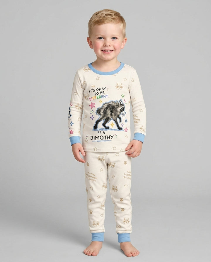 Jimothy The Raccoon Bamboo Two Piece Long Sleeve Pajama Set