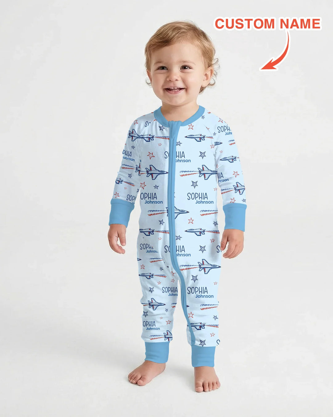 Gerippte Babykleidung mit individuellem Foto - Weich &amp; Skizzenhaft