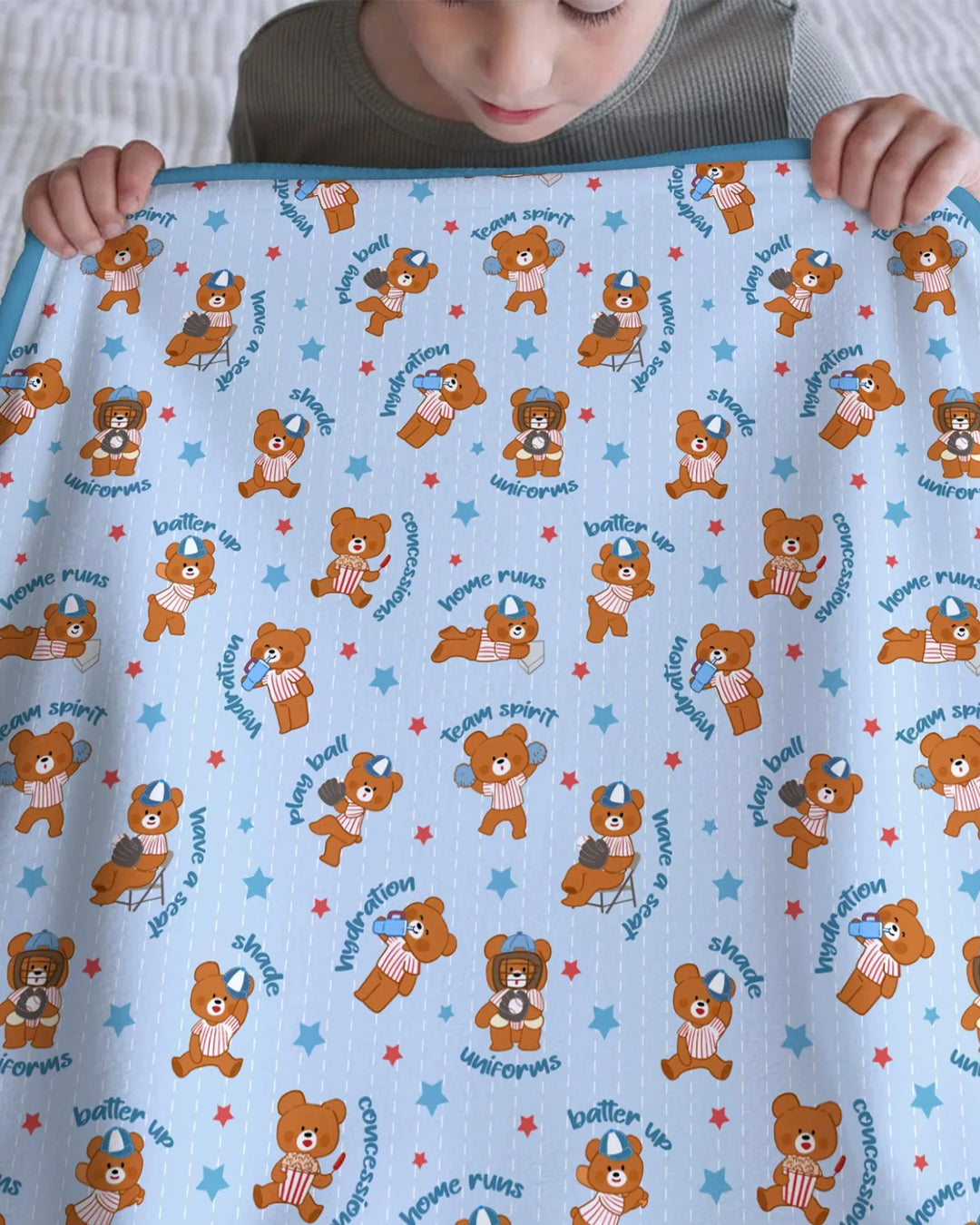 Born To Play Baseball Bamboo Blanket