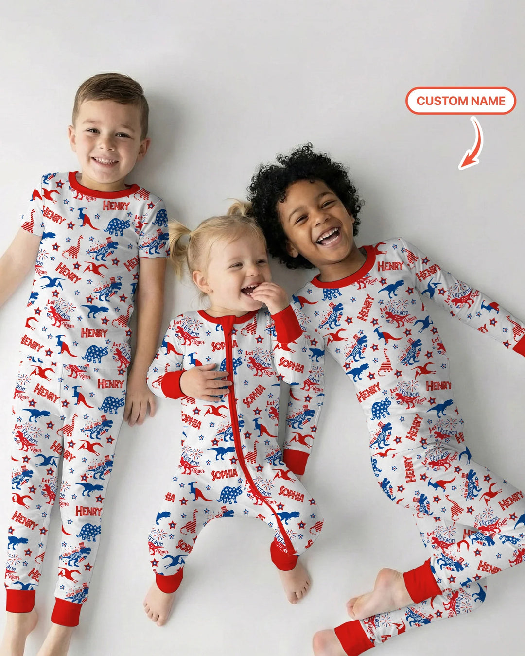 Zweiteiliges, kurzärmliges Pyjama-Set mit Marienkäfern