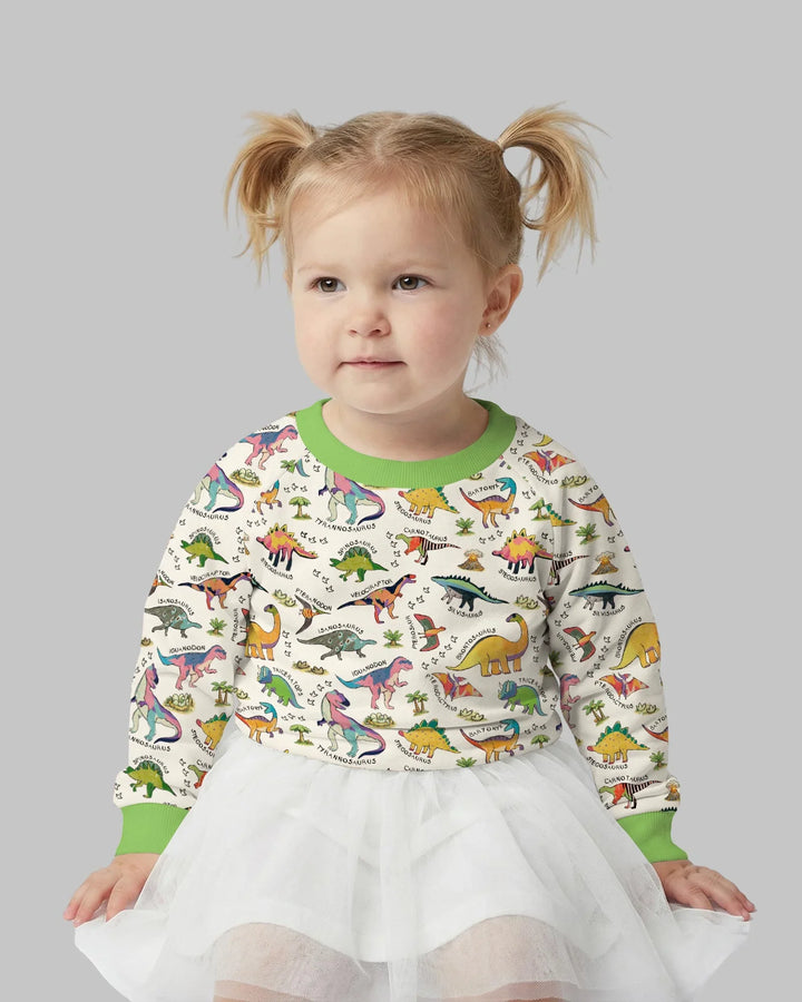 All The Dino Types Bamboo Crewneck Sweatshirt