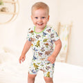Template Zweiteiliges Pyjama-Set mit kurzen Ärmeln und Shorts