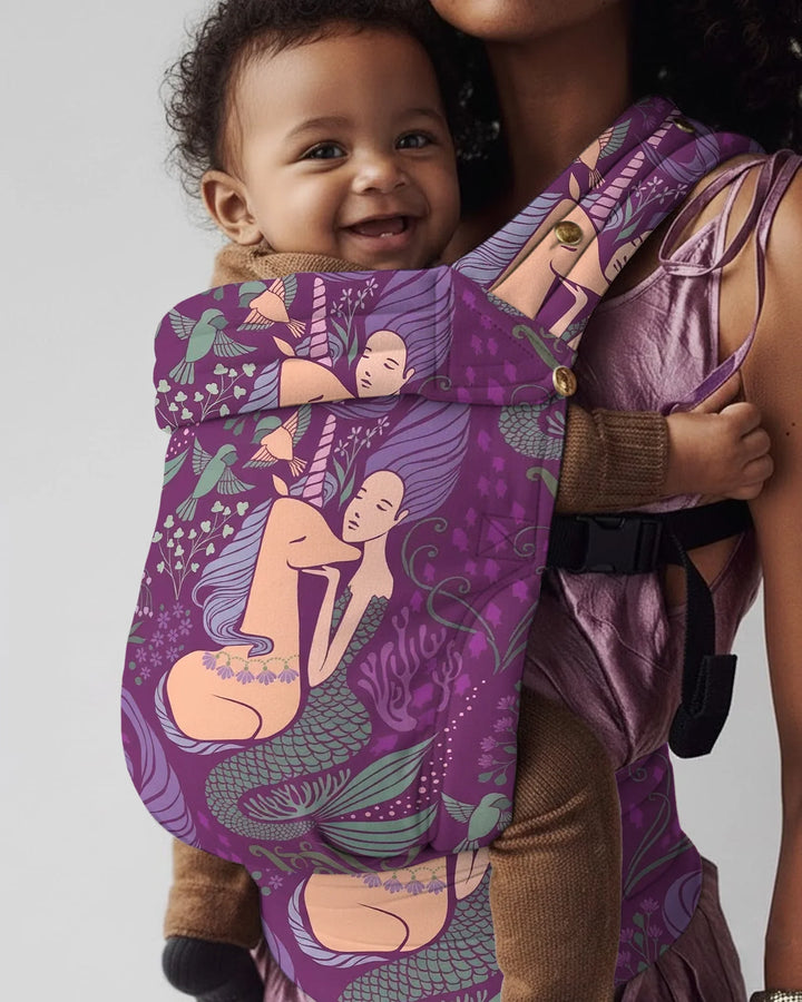 Whimsical Mermaid Garden Dream Baby Carrier