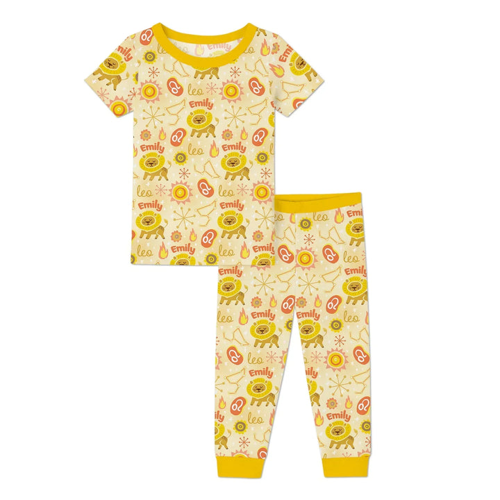 Zweiteiliges, kurzärmliges Pyjama-Set mit Marienkäfern
