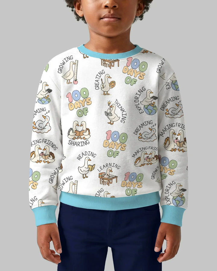 100 Tage... Bambus-Rundhals-Sweatshirt