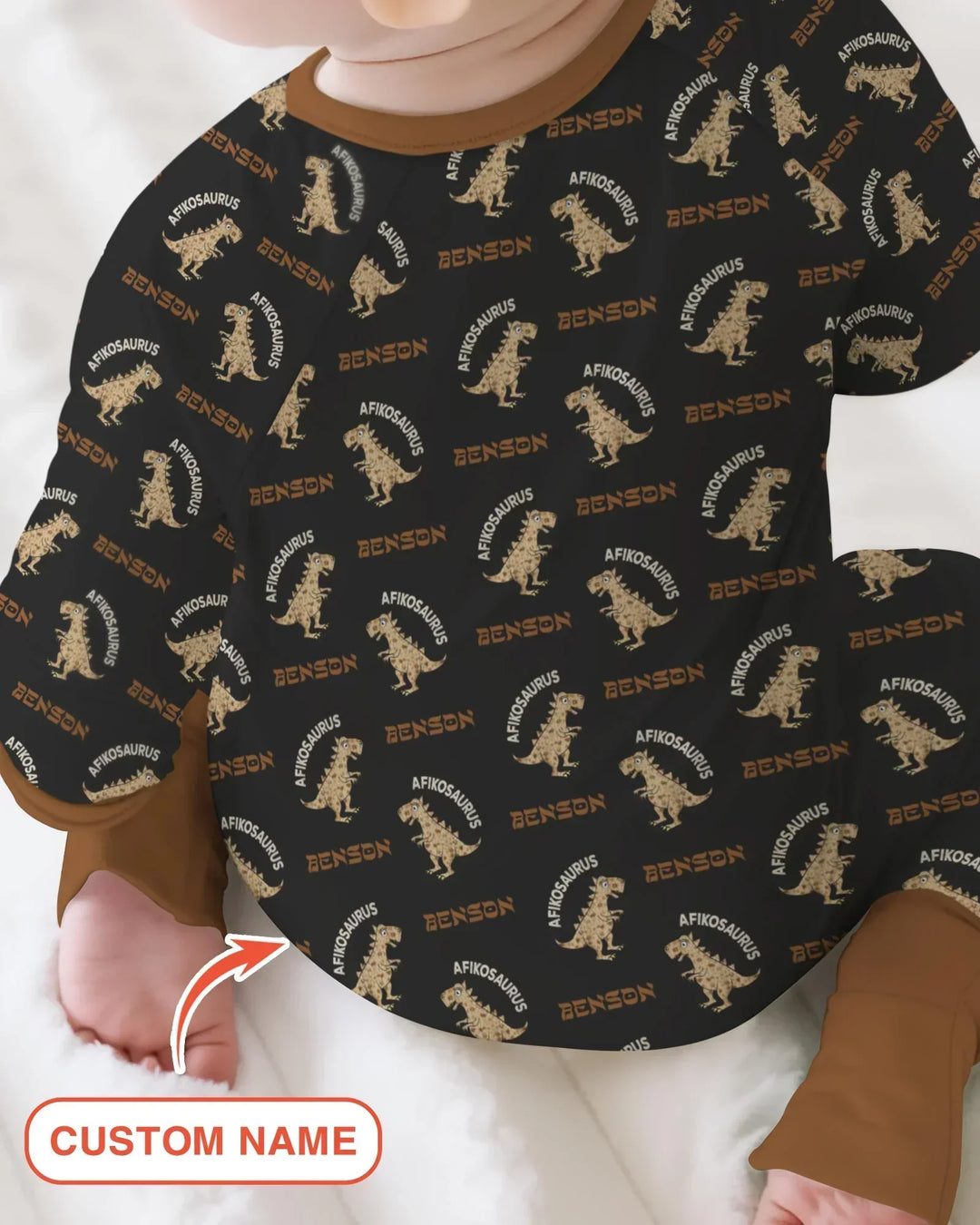 Gerippte Babykleidung mit individuellem Foto - Weich &amp; Skizzenhaft