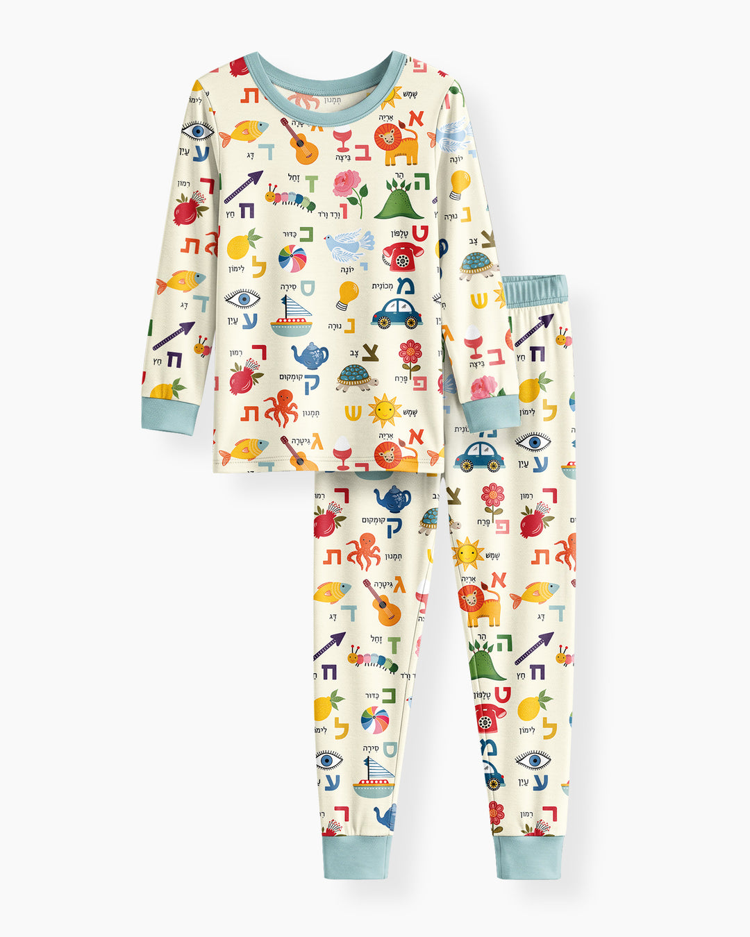 Aleph-Bet Adventures Bamboo Two Piece Long Sleeve Pajama Set