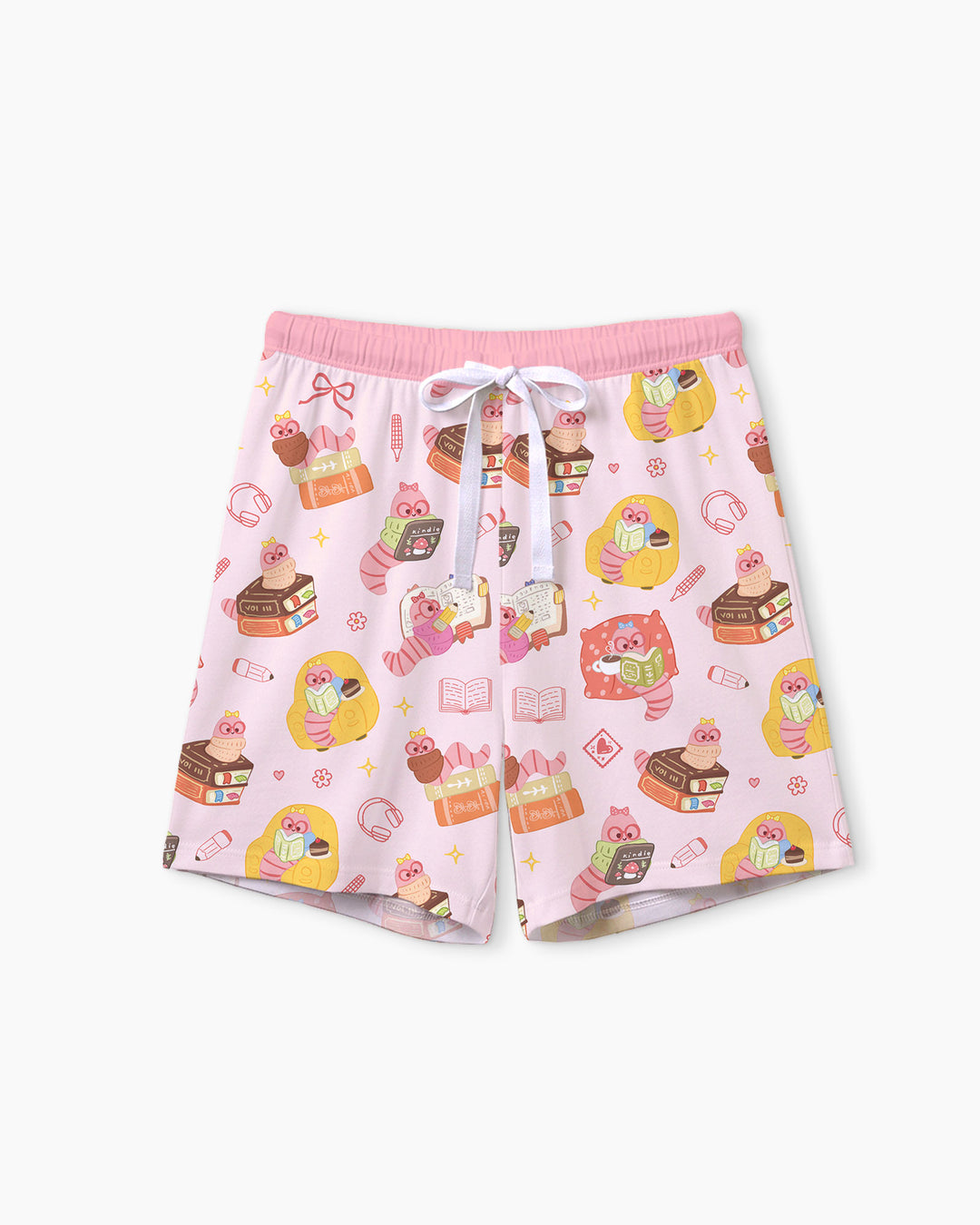 Little Book Worm Family Matching Bamboo Women Short Sleeve Short Pajama Set
