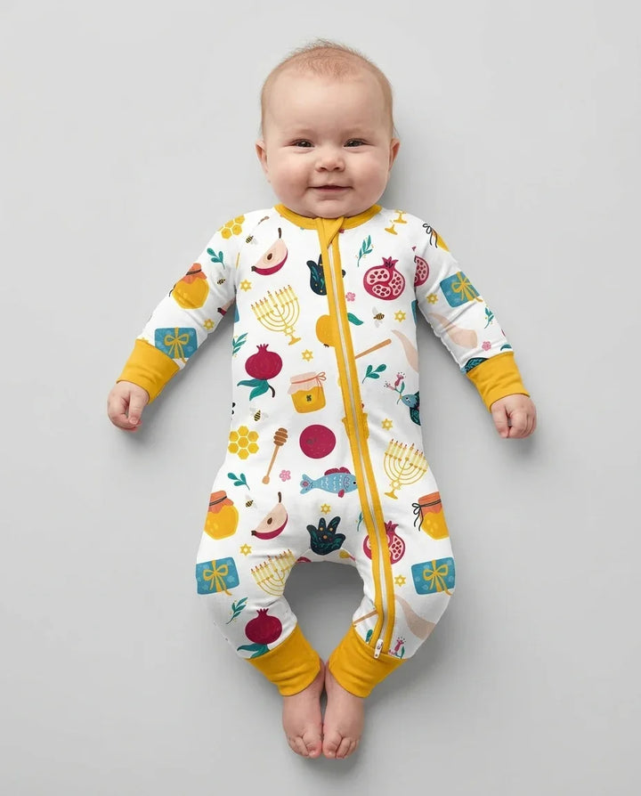 Gerippte Babykleidung mit individuellem Foto - Weich &amp; Skizzenhaft