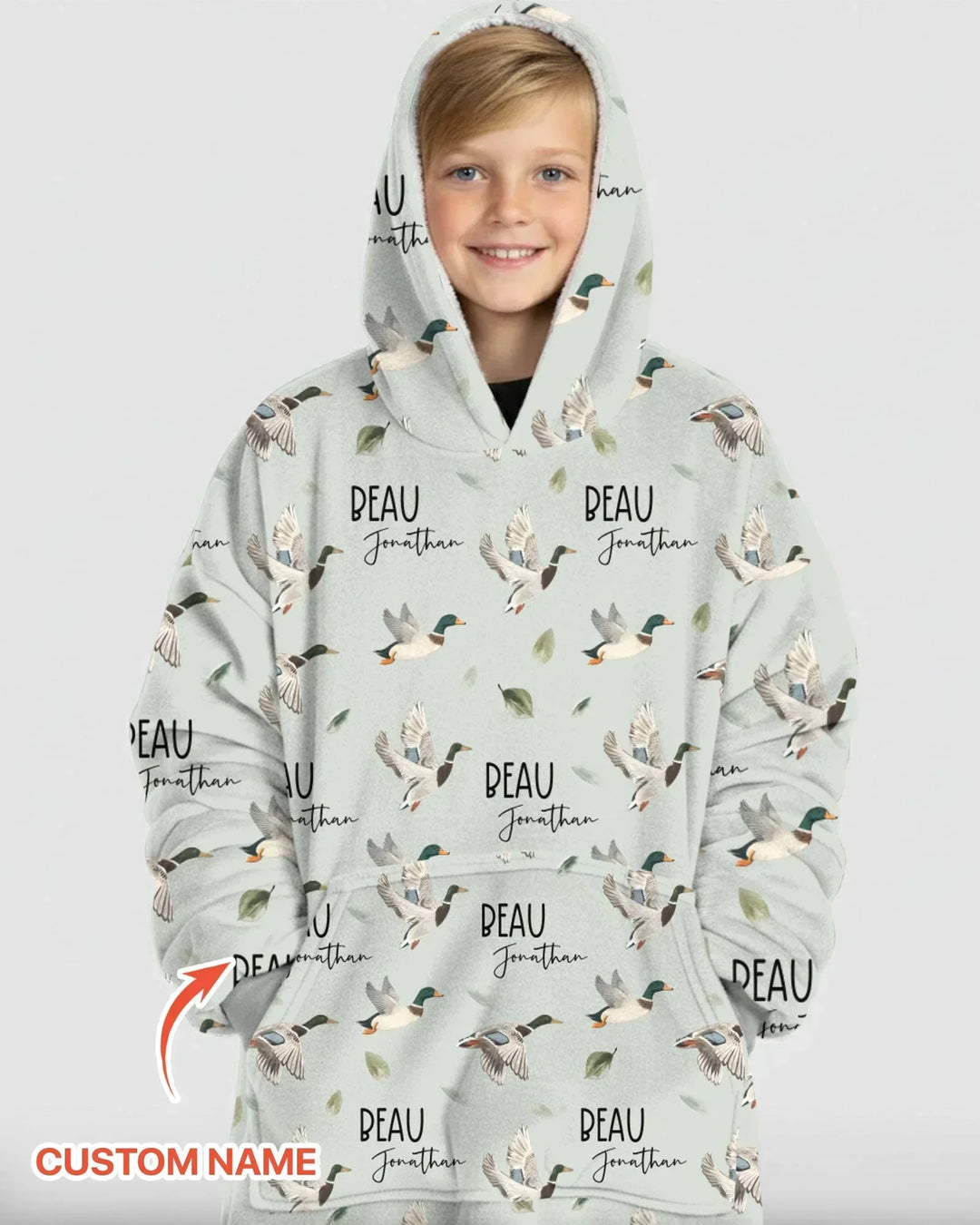 Personalisierbarer Stockenten-Bambus-Deckenhoodie