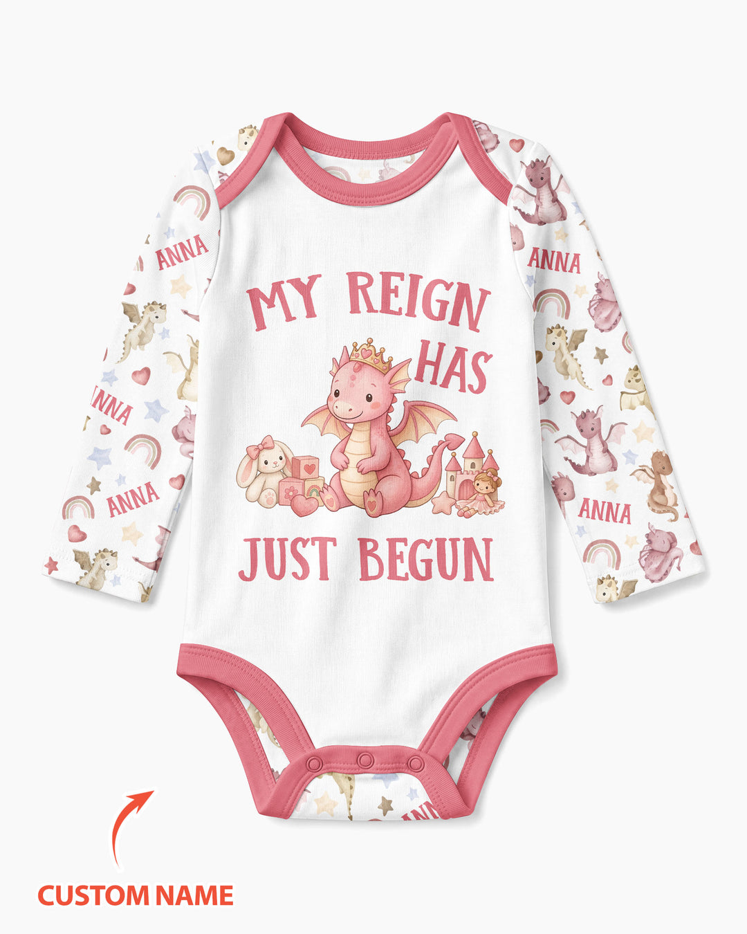 My Reign Has Just Begun Custom Name Bamboo Bodysuit