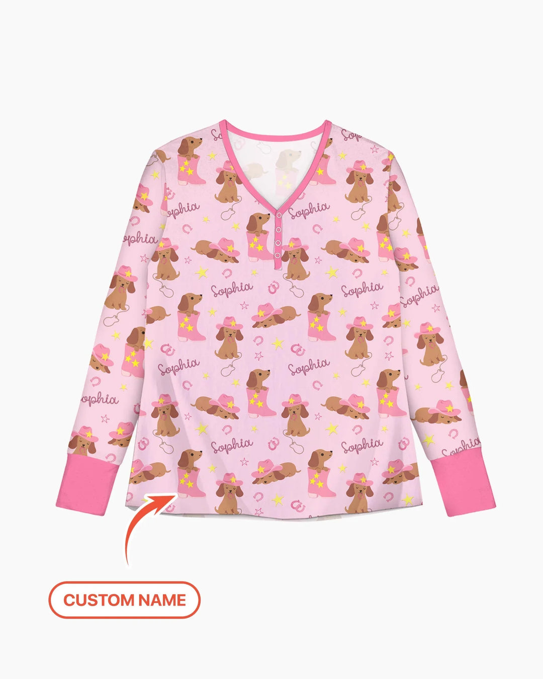 Howdy Dachshund Women Pajama Set