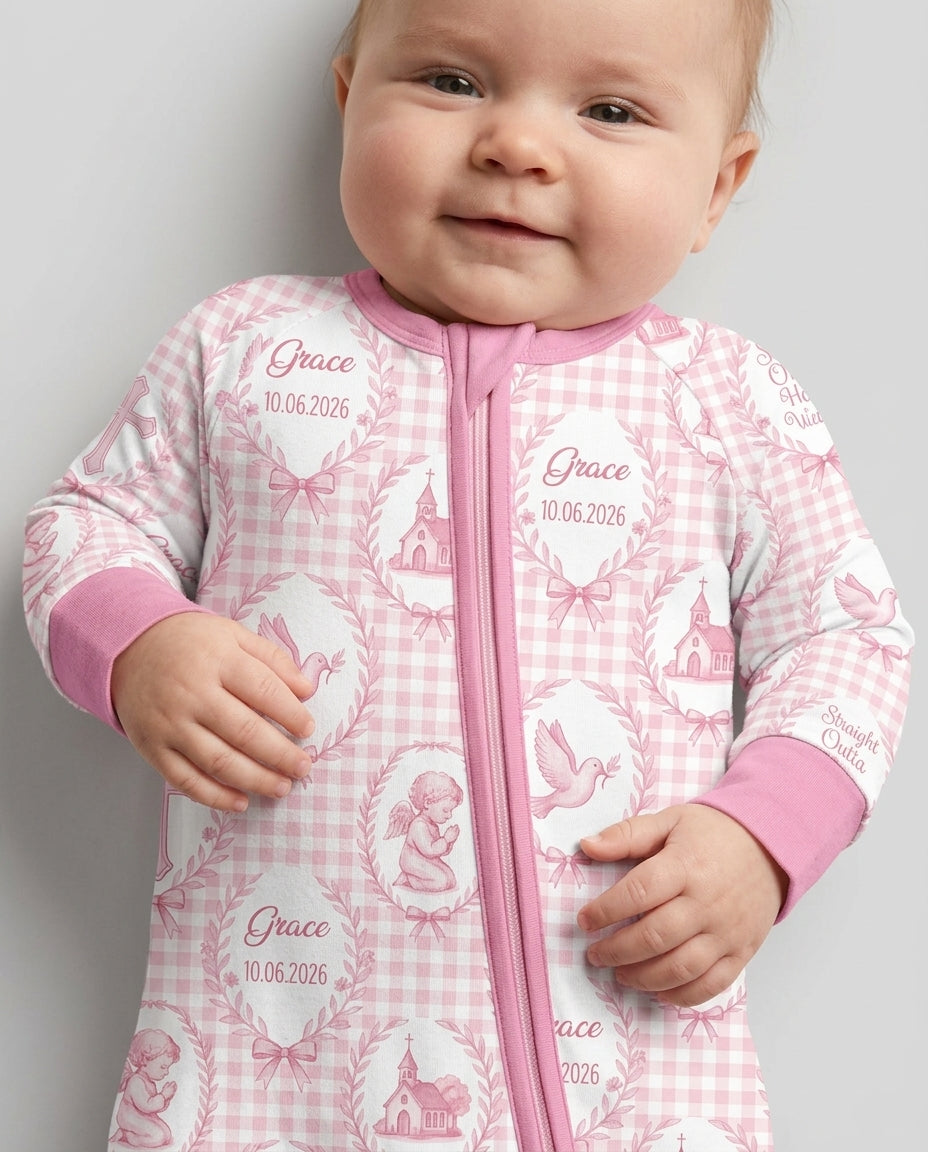 Gerippte Babykleidung mit individuellem Foto - Weich &amp; Skizzenhaft