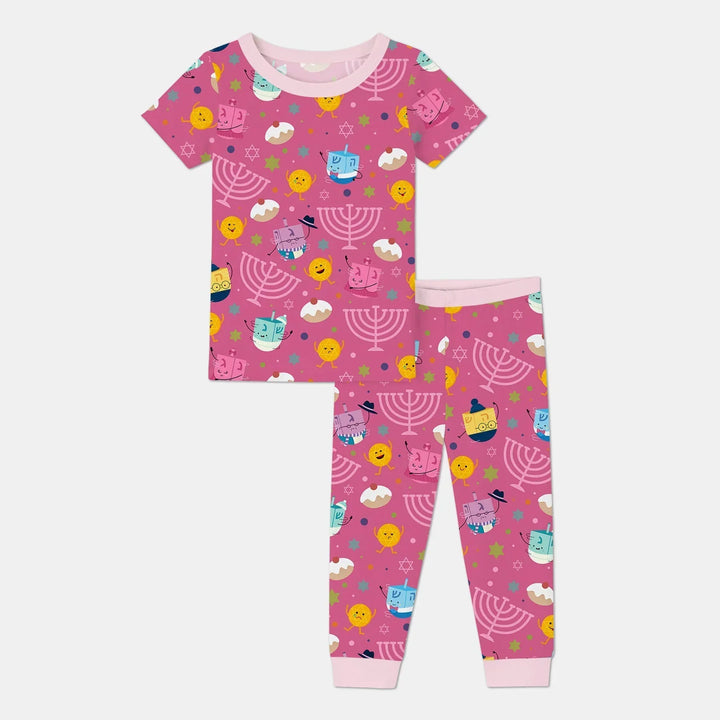 Zweiteiliges, kurzärmliges Pyjama-Set mit Marienkäfern