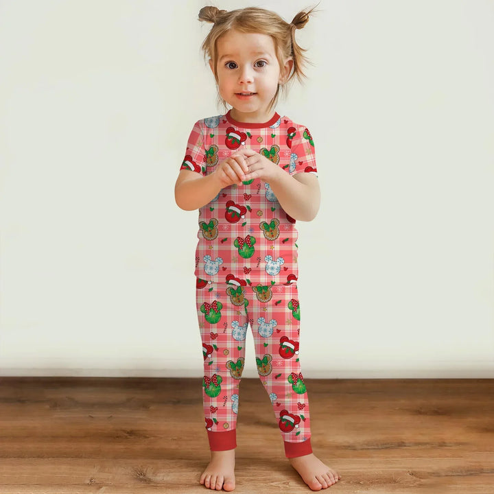 Zweiteiliges, kurzärmliges Pyjama-Set mit Marienkäfern
