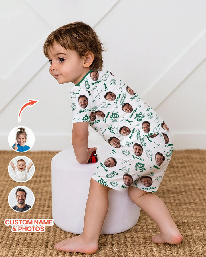 Zweiteiliges Pyjama-Set mit kurzen Ärmeln und Shorts im Sommer-Design