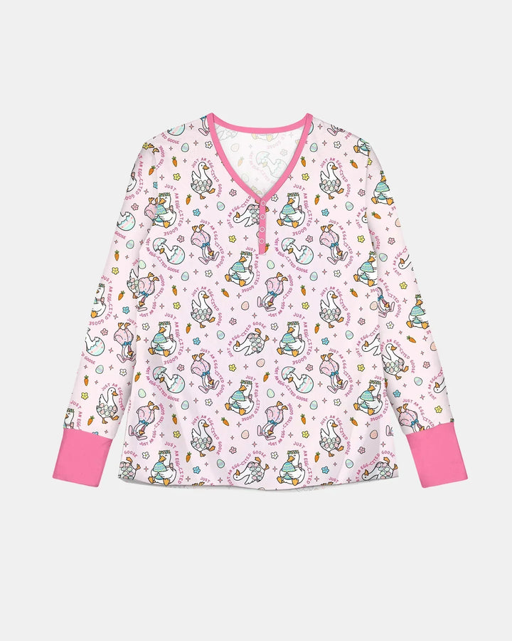 Ostern Silly Goose Bambus Pyjama-Set für Damen