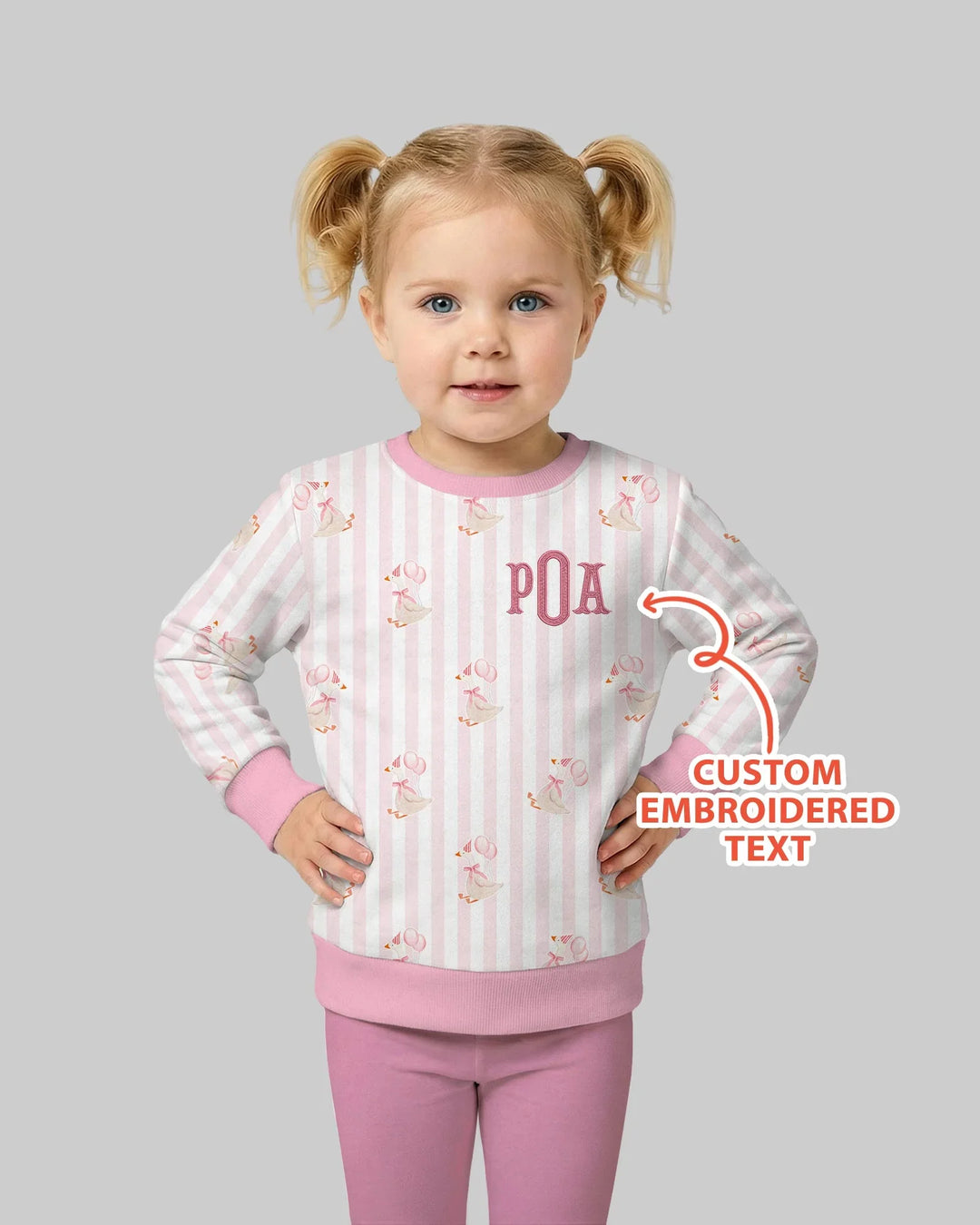 Besticktes Geburtstagskind Bambus Crewneck Sweatshirt mit Wunschnamen