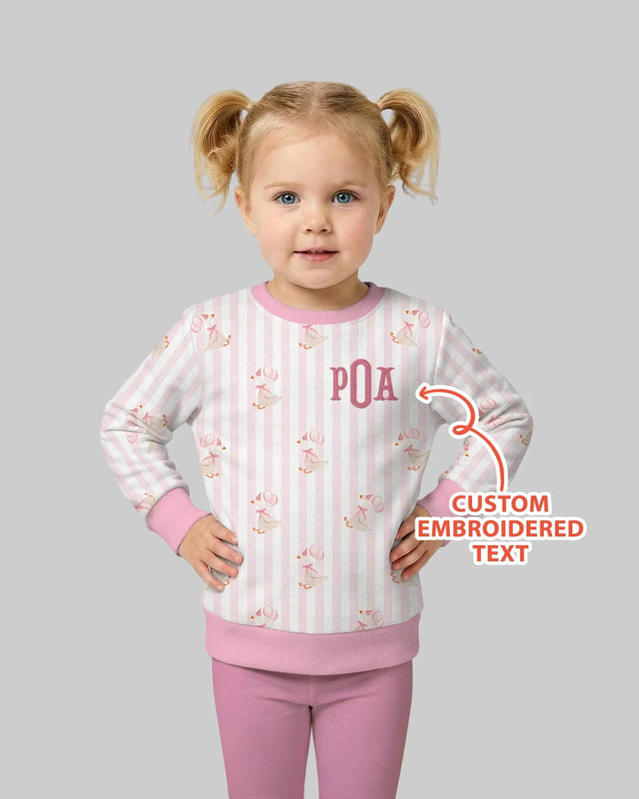 Besticktes Geburtstagskind Bambus Crewneck Sweatshirt mit Wunschnamen