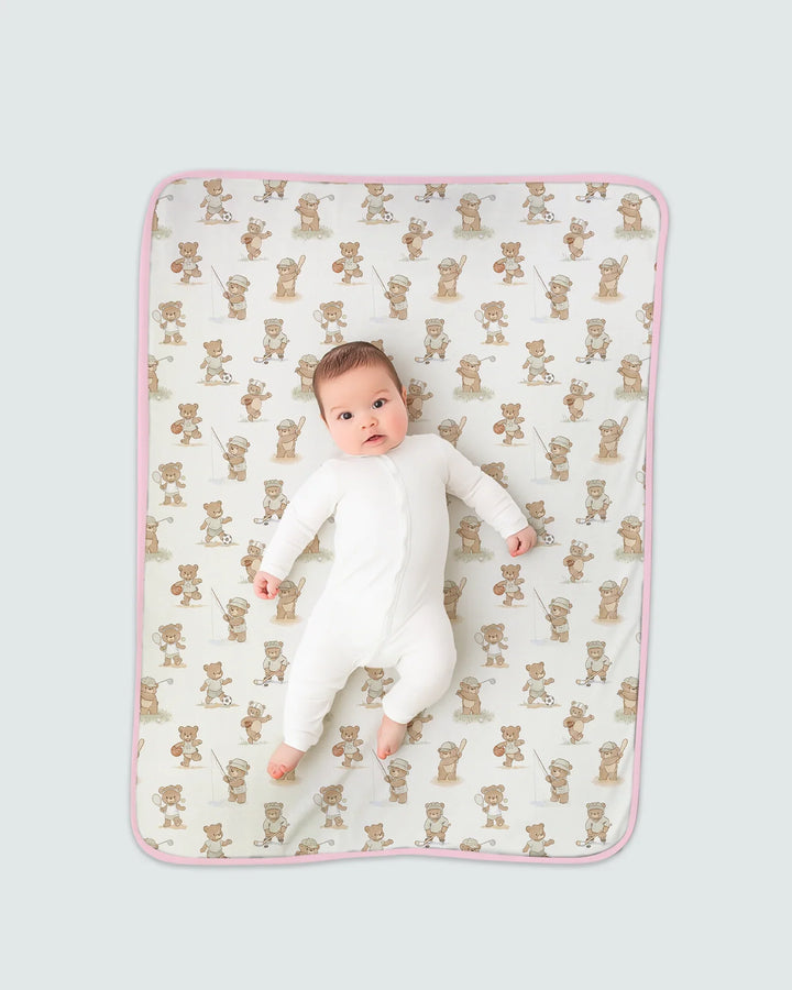 Teddy Team Spirit Bamboo Blanket